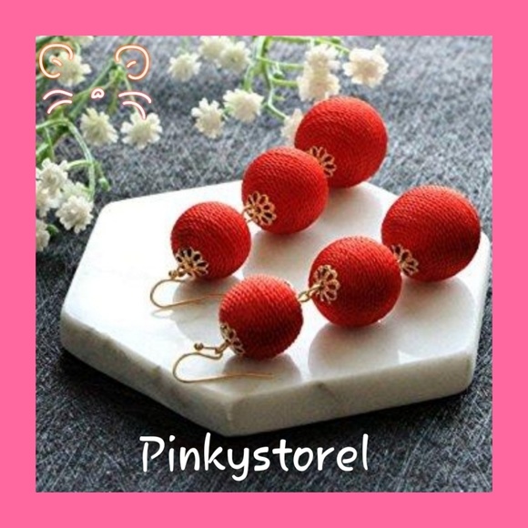 Jewelry - Cotton Ball Earrings